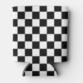 Classic black checkerboard 缶クーラー (正面)