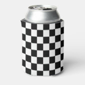 Classic black checkerboard 缶クーラー (缶裏面)