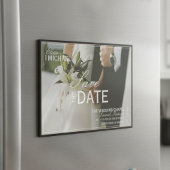 Classic Black Editorial Photo Save the Date