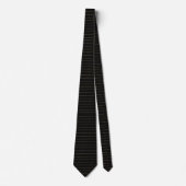 Classic Black & Gold Fine Stripe ネクタイ (正面)
