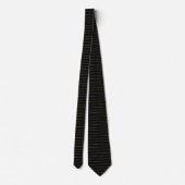 Classic Black & Gold Fine Stripe ネクタイ (裏面)