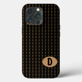 Classic Black Monogram Case-Mate iPhoneケース (裏面)