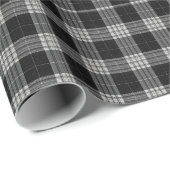 Classic Black, White, and Grey Scottish Plaid Gift ラッピングペーパー (ロールコーナー)