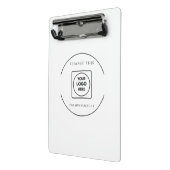 Classic Black White Logo Mini clipboard ミニクリップボード (アングル2)