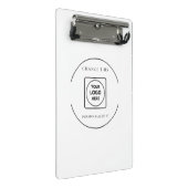 Classic Black White Logo Mini clipboard ミニクリップボード (アングル)