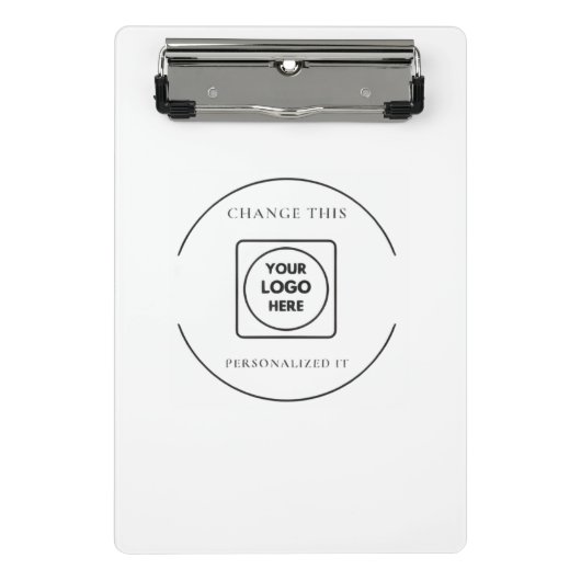 Classic Black White Logo Mini clipboard ミニクリップボード (正面)