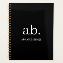 Classic Black & White Monogram Design