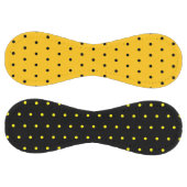 Classic Black with Bright Yellow Dot Pattern ソフトボール (パネル)