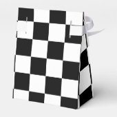Classic Black with White Square Pattern Tent フェイバーボックス (裏面サイド)