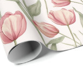Classic Blooming Tulip Wrapping Paper ラッピングペーパー (ロールコーナー)