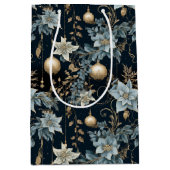 Classic Blue and Gold Ornaments Wine Small and ミディアムペーパーバッグ (正面)