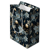 Classic Blue and Gold Ornaments Wine Small and ミディアムペーパーバッグ (裏面アングル)