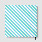 Classic blue and white diagonal stripes ゲストブック (裏面)