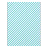 Classic blue and white diagonal stripes テーブルクロス (正面)