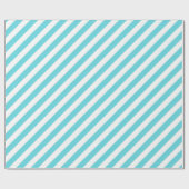 Classic blue and white diagonal stripes ラッピングペーパー (フラット)
