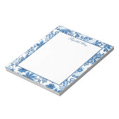 Classic Blue and White Floral Notepad ノートパッド (回転)