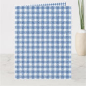 Classic Blue and White Gingham Check  カード (正面)