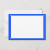 Classic Blue and White Graduation Cap サンキューカード (裏面)