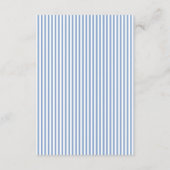 Classic Blue Calligraphy Wedding Details エンクロージャーカード (裏面)