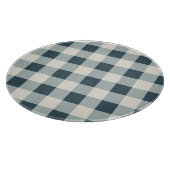 Classic Blue Farmhouse Gingham Style カッティングボード (角)