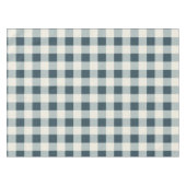 Classic Blue Farmhouse Gingham Style テーブルクロス (正面(横))