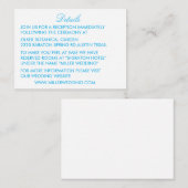 classic blue floral  details Enclosure Card エンクロージャーカード (正面/裏面)