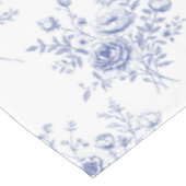 Classic Blue Flowers Pattern French blue toile テーブルクロス (アングル)