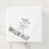 Classic Blue Our Little Wildflower 1st Birthday フェイバータグ (インサイチュ)