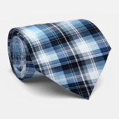 Classic Blue Plaid Pattern – Trendy Tartan Design ネクタイ (ロール)