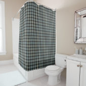 Classic Blue Plaid Shower Curtain for Modern Man シャワーカーテン (インサイチュ)