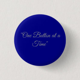Classic Blue Solid Customizable Round Button Pin 缶バッジ