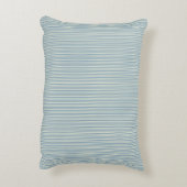 Classic Blue Stripe Accent Pillow アクセントクッション (裏面(縦))