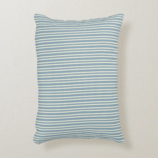 Classic Blue Stripe Accent Pillow アクセントクッション (正面(垂直))