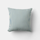 Classic Blue Stripe Accent Throw Pillow クッション (正面)