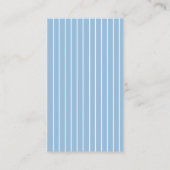Classic Blue Stripes & Bow Diaper Raffle エンクロージャーカード (裏面)