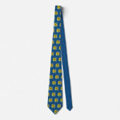 Classic Blue Sunflower Neck Tie ネクタイ (正面)