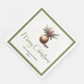 Classic Boho Scandinavian Christmas Wreath Napkins (コーナー)