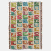 Classic Book Cat Literature Puns スローブランケット (正面縦)