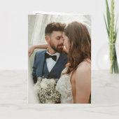 Classic Border Black and White Timeless Wedding 招待状 (裏面)