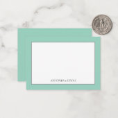 Classic Border Sage Green Note Card ノートカード (正面/裏面インサイチュ)