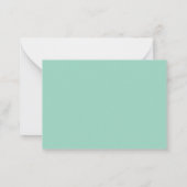 Classic Border Sage Green Note Card ノートカード (裏面)