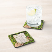 Classic Botanical Wedding Invi コースター (右側)