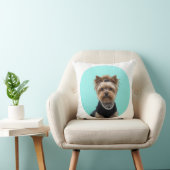 Classic Breakfast Poster Yorkshire Terrier Yorkie クッション (椅子)