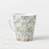 Classic British Botanical Floral カフェラテマグ (左アングル)