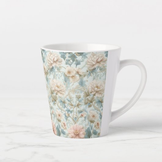 Classic British Botanical Floral カフェラテマグ (右)