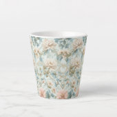 Classic British Botanical Floral カフェラテマグ (正面)