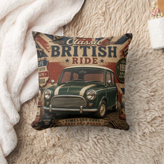 Classic British Car クッション (ブランケット)