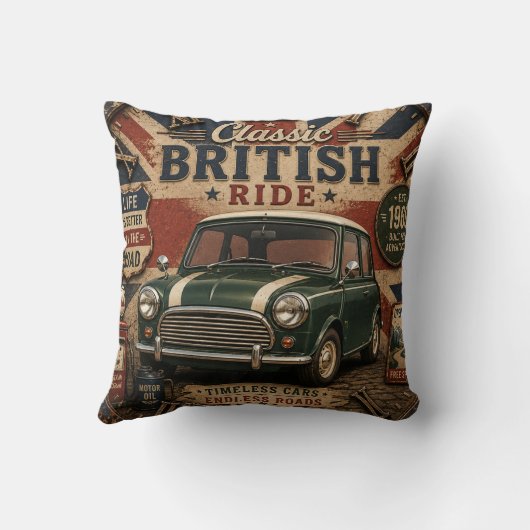 Classic British Car クッション (裏面)