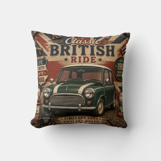 Classic British Car クッション (正面)