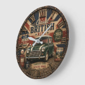 Classic British Car ラージ壁時計 (傾斜)